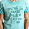 SIMWOOD Brand 2017 New Spring Summer Casual  T Shirts Men Shorts Sleeve  100% Pure Cotton Vintage Tees letter Clothing TD1132