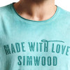 SIMWOOD Brand 2017 New Spring Summer Casual  T Shirts Men Shorts Sleeve  100% Pure Cotton Vintage Tees letter Clothing TD1132