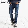 SIMWOOD Brand 2017 New Autumn Winter  Robin jeans  men  fashion denim pants slim fit hole  clothing high quality  SJ6067