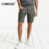 SIMWOOD 2017 Summer New Shorts Men 100% Pure Linen Thin Breathable Knee Length Slim Fit Plus SizeBrand Clothing KD5066