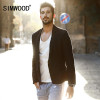 SIMWOOD 2017 New Autumn Fashion Jacket Casual Blazers Men Suits 100% Pure Linen Slim Fit XZ6112