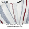 Simplee V neck stripe ruffle summer dress women Wrap style cotton short dress 2018 Streetwear casual dress female vestidos