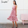 Simplee Strap backless long summer dress women V neck button sexy lace dress female Streetwear casual white dress vestidos 2018 Simplee Strap backless long summer dress women V neck button sexy lace dress female Streetwear casual white dress vestidos 2018