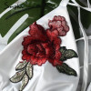 Simplee Sexy satin floral embroidery bra bralette Black triangle hollow out unpadded brassiere Summer party crop top lingerie