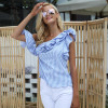 Simplee Ruffle one shoulder striped blouse shirt women Casual women tops chemise femme 2017 blouse summer streetwear blusas