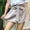 Simplee Ruched sashes high waist shorts women  Solid color pocket bud shorts Summer casual streatwear hot shorts