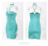 Kaywide Club Wear Lace Up Suede Bandage Dress Summer Halter Shealth Bodycon Women Sexy Party Dresses Backless Elegant Vestidos Kaywide Club Wear Lace Up Suede Bandage Dress Summer Halter Shealth Bodycon Women Sexy Party Dresses Backless Elegant Vestidos