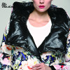 Kaximei White Duck Down Full Down Jacket Women 2017 New Arrival Printed Hooded Wear Outwear Coat 80886