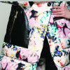 Kaximei White Duck Down Full Down Jacket Women 2017 New Arrival Printed Hooded Wear Outwear Coat 80886