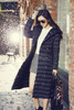 Kaximei Winter Jackets Women 100% White Duck Down long Plus Size 4XL bow sashes Slim Solid 2017 Autumn pockets Ladies Coat D3300