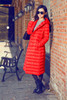 Kaximei Winter Jackets Women 100% White Duck Down long Plus Size 4XL bow sashes Slim Solid 2017 Autumn pockets Ladies Coat D3300