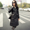 Kaximei 90% White Duck Down Full High Collar Down Jacket Women 2017 New Arrival Button Windproof Collar collar Coats Size 5015