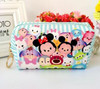 Kawaii Tsum Tsum Brown Bear Cony Rabbit Cosmetic Bag PU Storage Bag Keychain 16*10*6.5CM For Kids Christmas Gifts Brinquedos