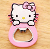 Kawaii Rubber Cover Opener , Hello Kitty 6*4CM Beer Bottle Opener Bottle Beer Opener Helper ; Stainless Steel Opener