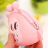 Kawaii Candy Owl Wallet Silicone Small Pouch Cute Coin Purse for Girl Key Rubber Wallet Children Mini Animal Case Storage Bag