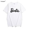 kawaii Barbie sweet College style women t-shirt 2018 summer hot sale cute t shirt 100% cotton fashion casual slim fit top tees