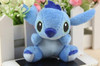 Kawaii 7CM Lilo Stitch Plush Stuffed Keychain Toy , Gift Toy Rope String Chain Pendant Toy , Bouquet Plush Decor Toys