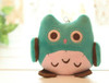 Kawaii 3Colors - OWL DOLL Plush Stuffed TOY ; Keychain Sucker String Pendant Plush TOY DOLL ; Weddng Bouquet TOY DOLL