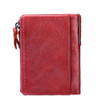 KAVIS 2017 Fashion Small Wallet Female Coin Purse Genuine Leather Women Wallet Mini Portomonee Lady Luxury Brand Rfid Red Walet