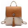 Kavard Tassel Women Small Backpack PU Leather Women's Backpack Fashion Shoulder Bag Female Backpack Cute School Bags for Girls