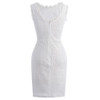 Kate Kasin White Short Cocktail Dresses knee length Lace Prom Dresses 2017 Sexy Slim Bodycon Robe de Cocktail Party Dress 1058