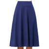 Kate Kasin Short Skirt Knee Length Ladies 100% Cotton Skirts Women Navy Blue Saias Longa 2017 Femininas Formal Jupe Femme