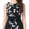 Kate Kasin Short Black Cocktail Dresses with Beading Flower Pattern Robe de Cocktail Party Dress Cocktailjurk 2017 Prom Dresses