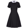 Kate Kasin Office Dresses Women 2017 Summer New Fashion Short Sleeve Pencil Dress Ladies Casual Work Dress With White Collar