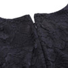 Kate Kasin Black Lace Embroidery Short Cocktail Dresses 2017 V Neck Pleated Prom Party Dresses Robe de Cocktail Formal Dress