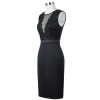 Kate Kasin Black Short Cocktail Dresses 2018 Sexy V Neck Lace Knee Length Women Prom Dress Sheath Bodycon Formal Party Dresses