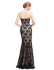 Kate Kasin Black Mermaid Evening Dresses 2017 Lace Embroidery Dress Sexy Long Evening Gowns Mother of the Bride Dresses 0008
