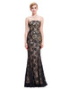 Kate Kasin Black Mermaid Evening Dresses 2017 Lace Embroidery Dress Sexy Long Evening Gowns Mother of the Bride Dresses 0008