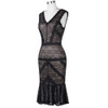 Kate Kasin Black Short Cocktail Dresses Women Lace Party Dress Knee Length Mermaid Style Robe de Cocktail 2018 Prom Dress 1079