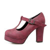 KarinLuna Big Size 34-43 Sexy Women Gladiator T Straps Square High Heel Shoes Spring Autumn Party Wedding Platform Pumps