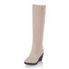 KARINLUNA 2017 large size 34-43 Fashion Women Snow Boots Warm Fur Shoes Wedge high Heel Shoes Platform knee high Boots Winter