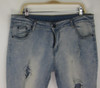 KANYE WEST Ripped Jeans Mens Fear Of God Boots Jeans men Blue Knee Hole Side Zipper Slim Distressed Jeans amy067