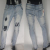 KANYE WEST Fear of god Knee Hole Side Zipper Slim Distressed Jeans  Men justin bieber Ripped tore up Jeans For Men amy066