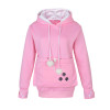 Kangaroo Dog Hoodie Women Kawaii Lover Cats Embroidery Cartoon Hooded Hoodies Thumb Through Front Pocket Animal Ear Hoodie
