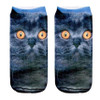 kancoold Coolbeener 3D Printed Animal Women Casual Socks Cute Cat Unisex Low Cut Ankle Socks dec28