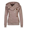 2018 Casual Sudaderas Mujer Women Hoody Autumn Winter Women Zipper Hoodies Thick Thicken hoody Women Sweatshirt Hoodies 60503