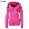 2018 Casual Sudaderas Mujer Women Hoody Autumn Winter Women Zipper Hoodies Thick Thicken hoody Women Sweatshirt Hoodies 60503