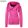 2018 Casual Sudaderas Mujer Women Hoody Autumn Winter Women Zipper Hoodies Thick Thicken hoody Women Sweatshirt Hoodies 60503