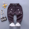 2018 Casual Spring Kids Boys Full Length Trousers Letter Cartoon Footprint Baby Infants Bebe Clothing Long Pants Pantalone S6314