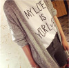 2018 Cardigan Women Casual Sweet Gray Black Crochet Knitted Blouse Long-sleeve Tops Women Long Sweaters Cardigans 61765