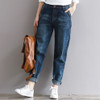 2018 Boyfriend Jeans Harem Pants Women Trousers Casual Plus Size Loose Fit Vintage Denim Pants High Waist Jeans Women Vaqueros