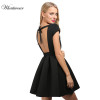2018 Backless Bandage Party Dress Princess Women Black Sexy elegant Evening Victorian Summer dresses vestido de festa D0391