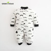 2018 Baby Newborn Romper White and Black Baby Romper Winter Spring and Autumn Long Sleeves Baby Clothes Goatee Infant Clothing