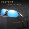 ELITERA Brand Men's Polarized Sunglasses Rimless Rectangle Driving Mirror Sport Mens Sun Glasses For Men E8530