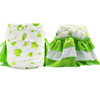 Elinfant 1 pcs reusable os girl skirt baby nappy bamboo hemp night time AIO baby washable cloth diaper for baby girls