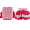 Elinfant 1 pcs reusable os girl skirt baby nappy bamboo hemp night time AIO baby washable cloth diaper for baby girls